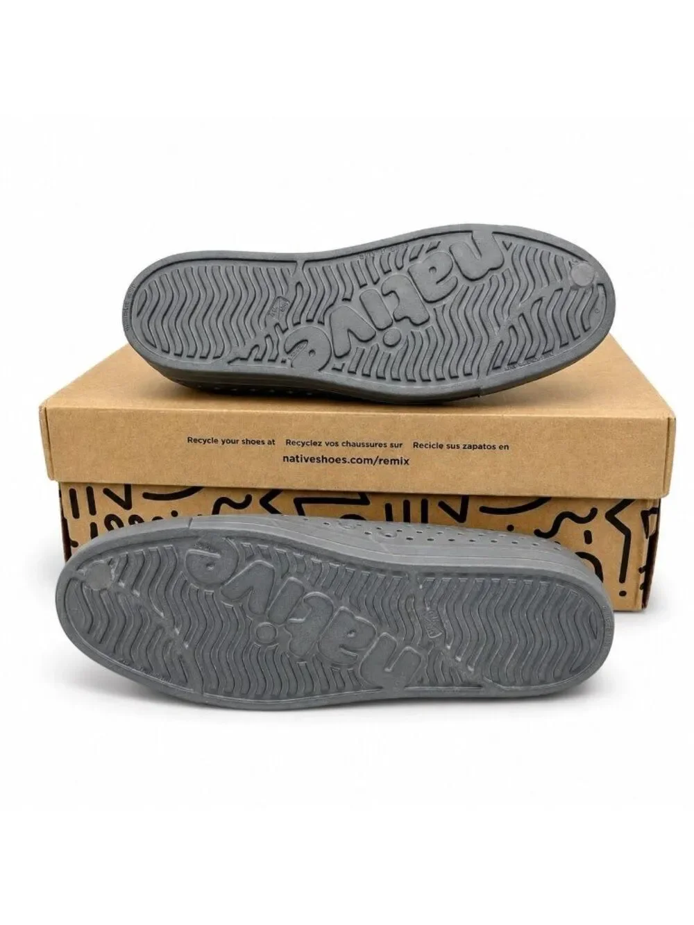 Native Jefferson Archive Slip-On Water Shoes Full Metal Grey M9 W11 Lightweight